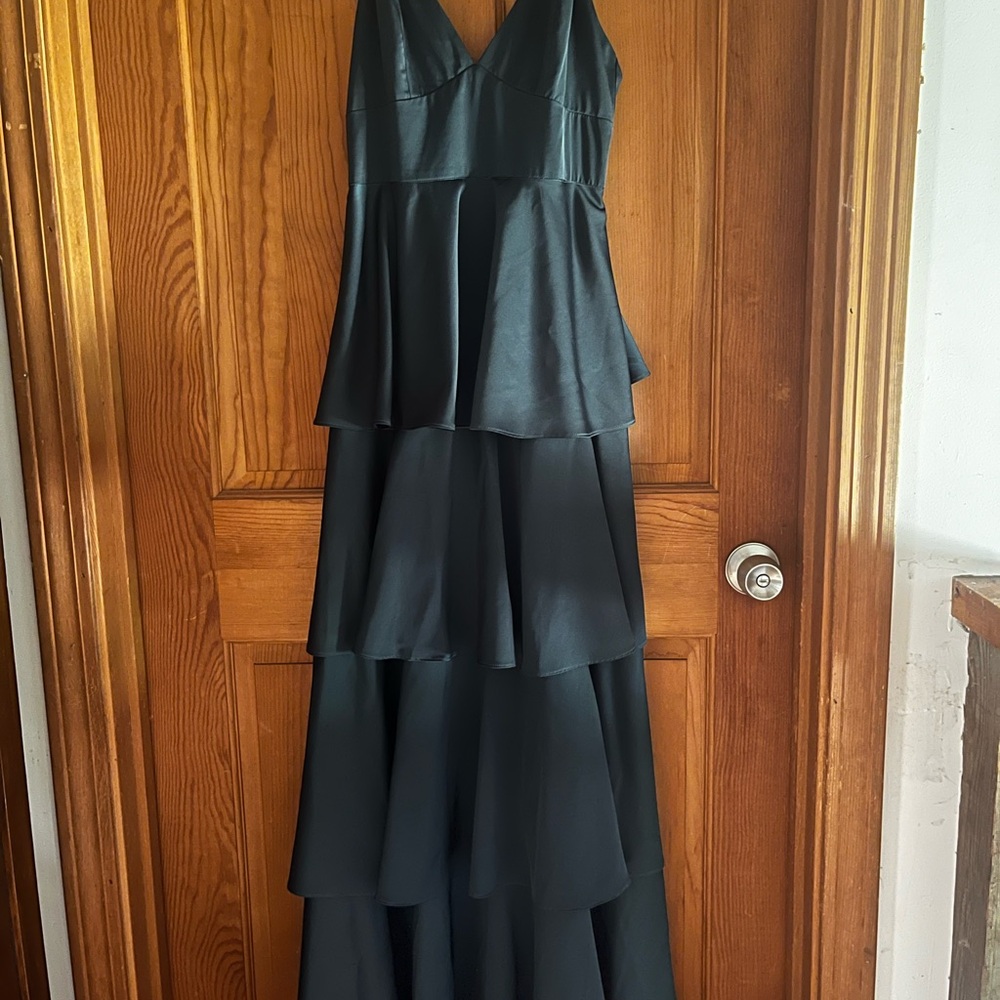 Lulu's Black Tiered Maxi Dress